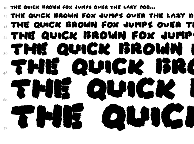 Boss Fight font waterfall